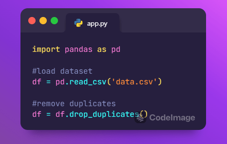 Removing Duplicates with Pandas